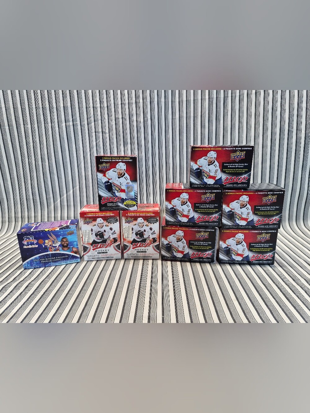 Upper Deck MVP Hockey Cards 2021-22 2022-23 + Space Jam Mixed Lot w/ Boxes